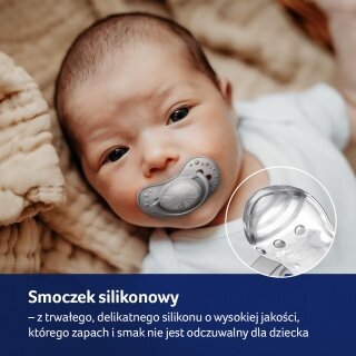 Smoczek silikonowy dynamiczny LOVI 18+m Harmony 22/908 GIRL 2 sztuki - zdjęcie poglądowe #14