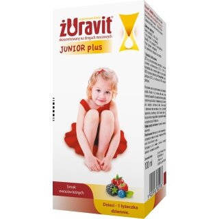 Żuravit Junior Plus o smaku owoców leśnych płyn 100 ml