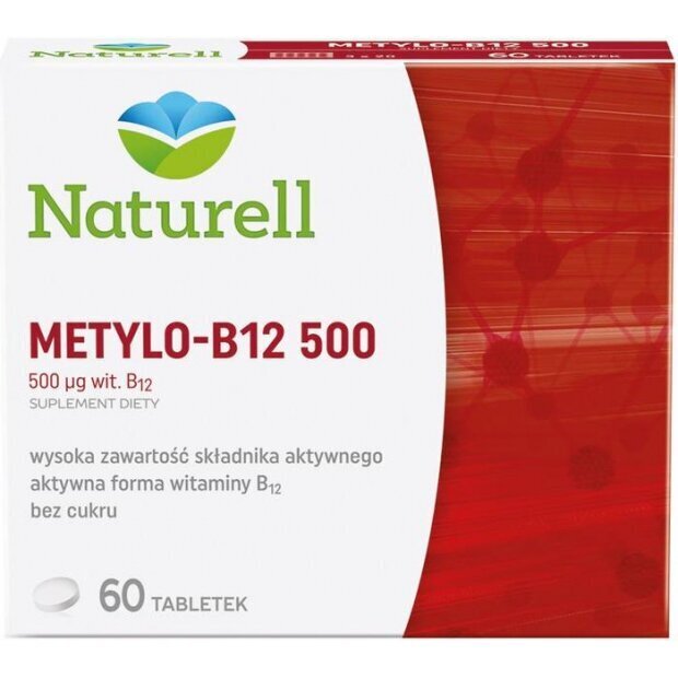 NATURELL, Metylo B12 zmęczenie stres, 60 tabletek | drogeria-zdrowie.com.pl