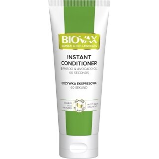 BIOVAX Odżywka Ekspresowa 60 sekund BAMBUS OLEJ AWOKADO 200 ml