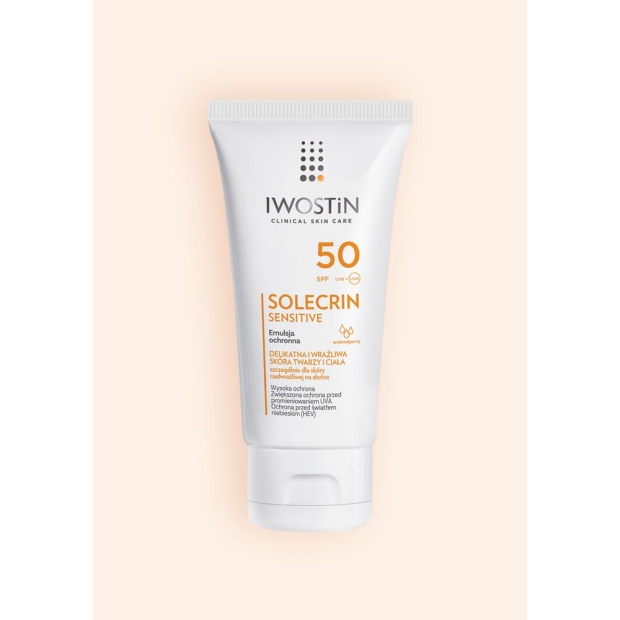 IWOSTIN SOLECRIN SENSITIVE Emulsja ochronna SPF 50 100 ml | drogeria-zdrowie.com.pl