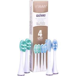Końcówki do szczoteczki sonicznej VITAMMY Platinum/ Aurum Rose/Pearl +