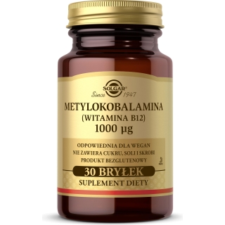 SOLGAR Metylokobalamina (Witamina B12) 100 30 bryłek