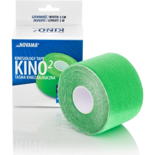 Taśma kinezjologiczna NOVAMA KINO2 5cmx5 zielona