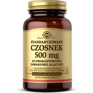 SOLGAR Czosnek standaryzowany 500 mg 90 kapsułek