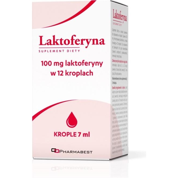 Laktoferyna krople doustne 8 ml | drogeria-zdrowie.com.pl