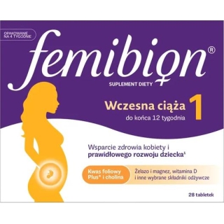 Femibion 1 Wczesna ciąża 28 tabletek