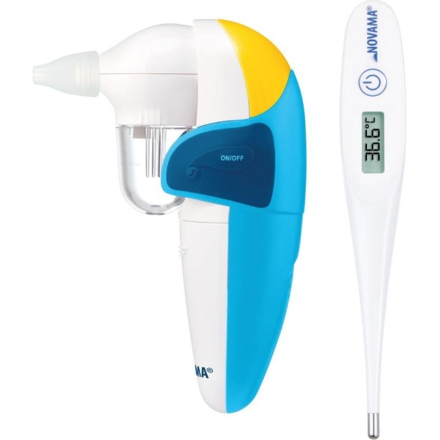 NOVAMA Zestaw prezentowy Elektryczny aspirator PINGO +termometr elektroniczny FLEXO | drogeria-zdrowie.com.pl