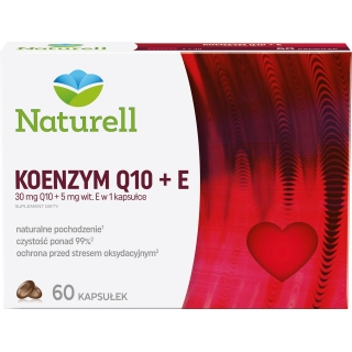 NATURELL Koenzym Q-10+E 0,03g 60 kapsułek