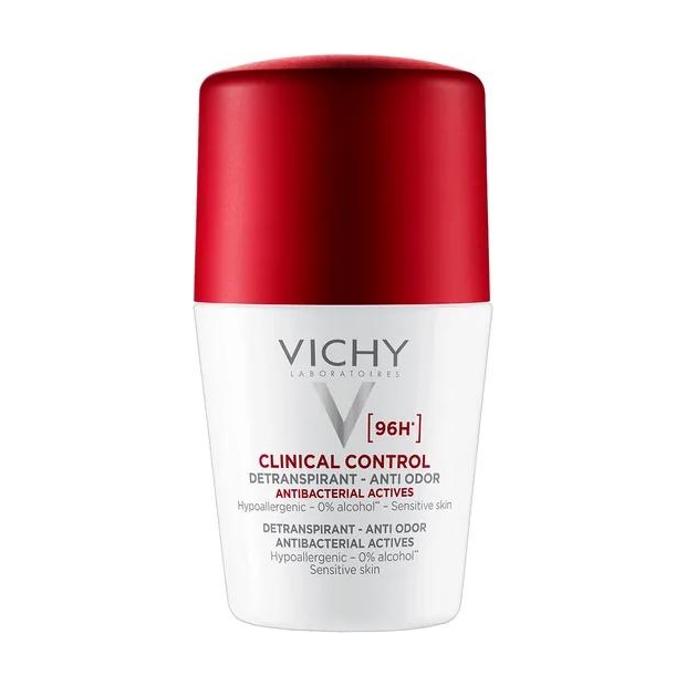 VICHY CLINICAL CONTROL 96h, dezodorant dla kobiet, roll-on, 50 ml | drogeria-zdrowie.com.pl