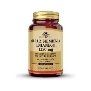 SOLGAR Olej Z Siemienia Lnianego 1250 mg 90 kapsułek