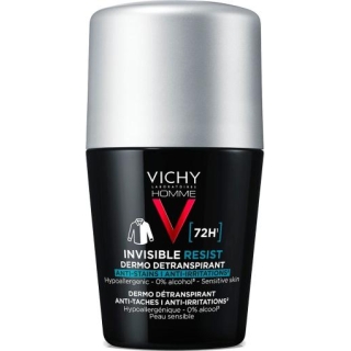 VICHY HOMME Invisible Resist antyperspirant przeciw śladom kulka, 50 ml