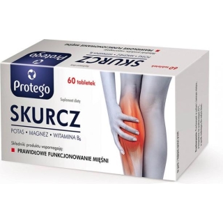 Skurcz Magnez Potas Witamina B6 Protego 60 tabletek