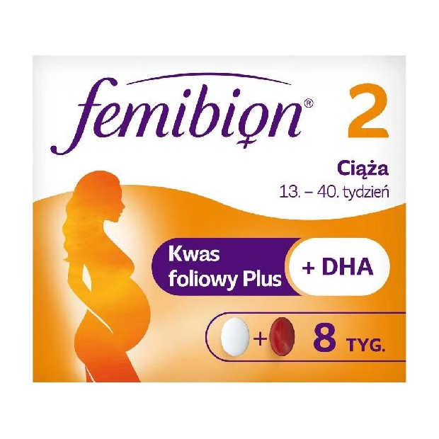 Femibion 2 Ciąża 56 tabletek + 56 kapsułek miękkich | drogeria-zdrowie.com.pl