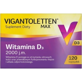 Vigantoletten Max 2000 j.m.120 kapsułek