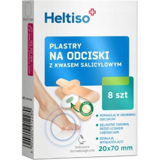 Heltiso plastry na odciski z kwasem salicylowym 8 sztuk