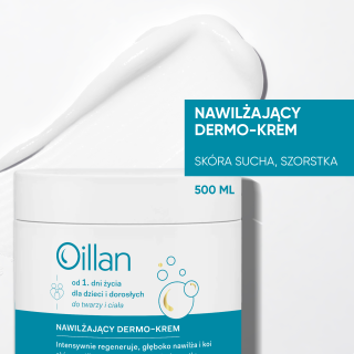 OILLAN Nawilżający Dermo-krem do twarzy i ciała, 500 ml - zdjęcie poglądowe #13
