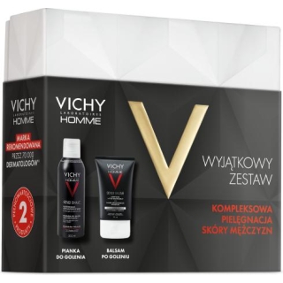VICHY HOMME ZESTAW balsam, 75 ml + pianka, 200 ml