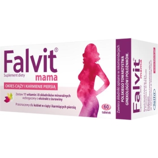 FALVIT MAMA, witaminy dla kobiet w ciąży, 60 tabletek