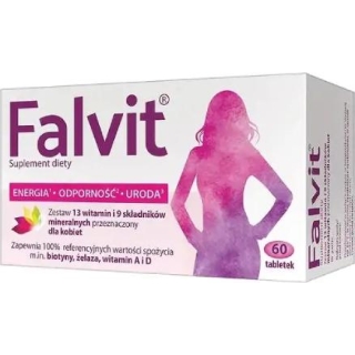 FALVIT, witaminy i mikroelementy, 60 tabletek