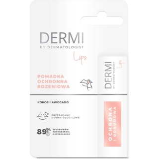 DERMI LIPS Pomadka rdzeniowa ochronna kokos i awokado, 4,4 g