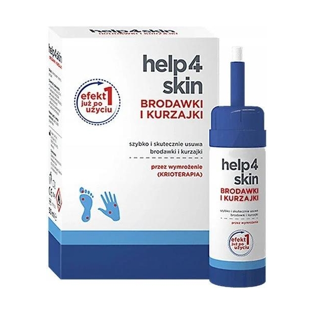 Help4Skin kurzajki i brodawki krioterapia, 50 ml | drogeria-zdrowie.com.pl