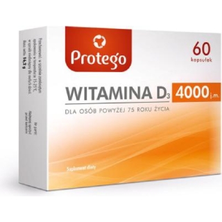 PROTEGO Witamina D3 4000, 60 kapsułek