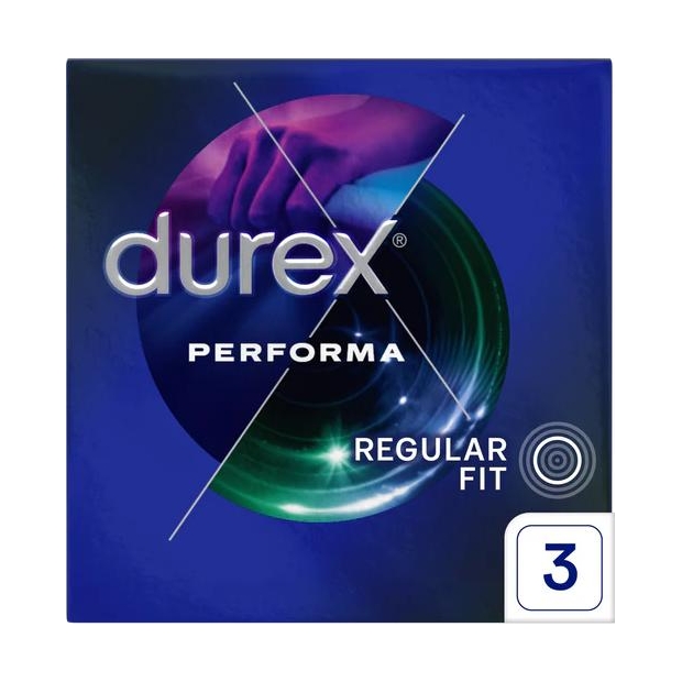 DUREX Performa Prezerwatywy, 3 sztuki | drogeria-zdrowie.com.pl