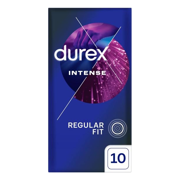 DUREX Intense Regular Fit Prezerwatywy, 10 sztuk | drogeria-zdrowie.com.pl