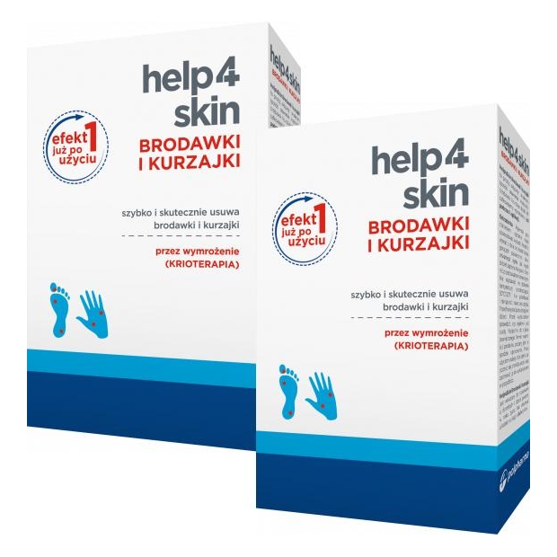 2 x Help4Skin kurzajki i brodawki krioterapia, 50 ml | drogeria-zdrowie.com.pl