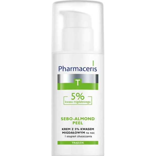 PHARMACERIS T SEBO-ALMOND PEEL 5% Krem do twarzy 1 stopień, 50 ml | drogeria-zdrowie.com.pl