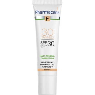 PHARMACERIS F Mineralny Dermo-Fluid matujący tanned 30 SPF30, 30ml
