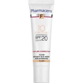 PHARMACERIS F Fluid łagodzący podrażnienia ochronno-korygujący Sand 02 SPF50, 30 ml