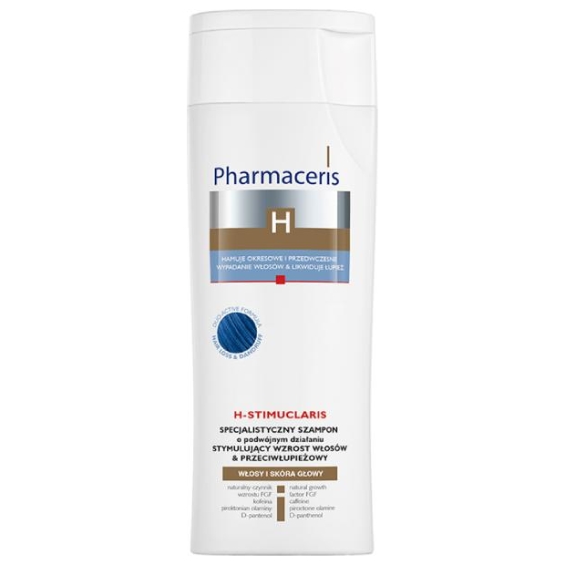 PHARMACERIS H-STIMUCLARIS Szampon stymulujący i przeciwłupieżowy, 250 ml | drogeria-zdrowie.com.pl