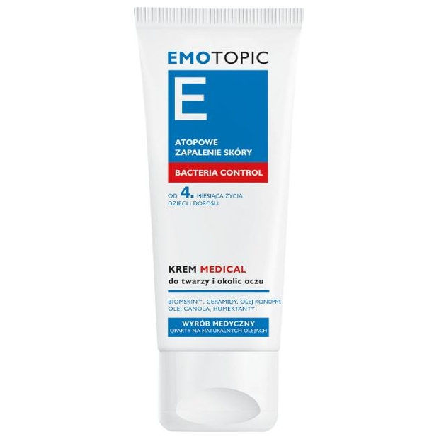 EMOTOPIC Bacteria Control Krem do twarzy i okolic oczu, 50 ml | drogeria-zdrowie.com.pl