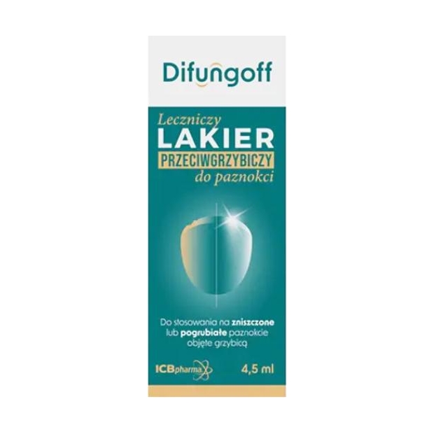 DIFUNGOFF leczniczy lakier przeciwgrzybiczy do paznokci, 4,5 ml | drogeria-zdrowie.com.pl