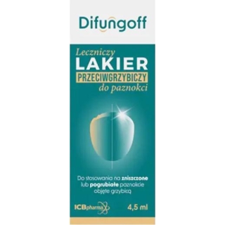 DIFUNGOFF leczniczy lakier przeciwgrzybiczy do paznokci, 4,5 ml