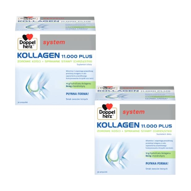 2 x Doppelherz System Kollagen 11.000 PLUS | drogeria-zdrowie.com.pl