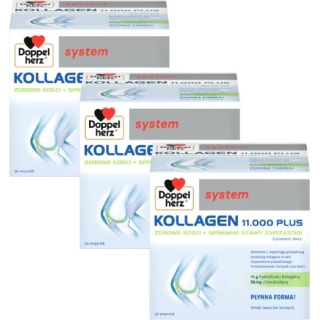 3 x Doppelherz System Kollagen 11.000 PLUS