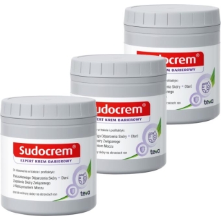 3 x SUDOCREM EXPERT Krem barierowy 400g