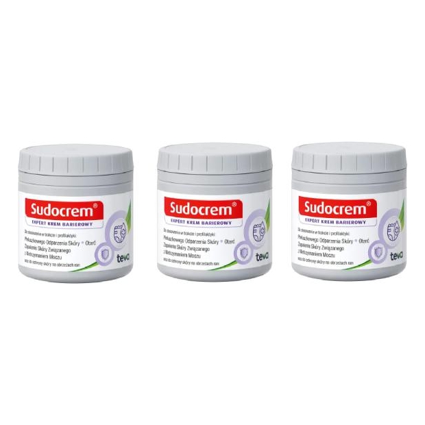 3 x SUDOCREM EXPERT Krem barierowy 125g | drogeria-zdrowie.com.pl