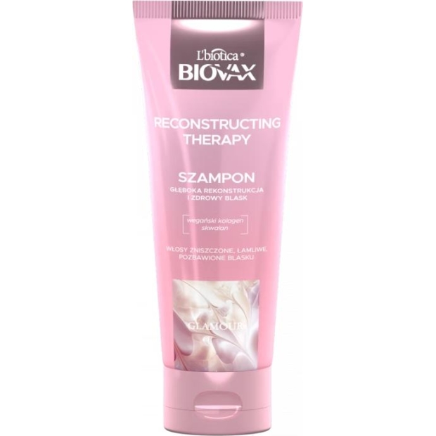 BIOVAX Glamour Recontructing Therapy Szampon do włosów, 200 ml | drogeria-zdrowie.com.pl