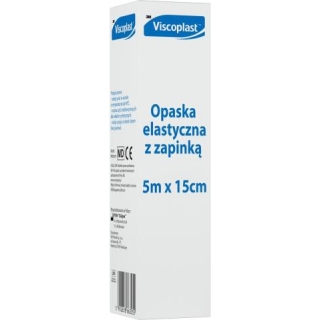 VISCOPLAST Opaska tkana elastyczna z zapinką 5mx15cm, 1 sztuka
