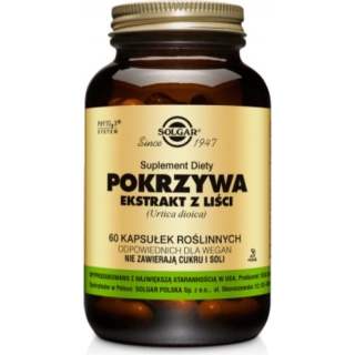 SOLGAR Pokrzywa ekstrakt z liści, 60 kapsułek