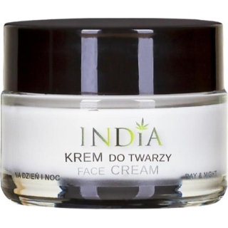 INDIA Krem do twarzy z olejem z konopi, 50 ml