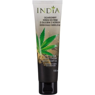 INDIA krem do rąk z olejem konopnym, 100 ml