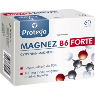 PROTEGO Magnez B6 Forte, 60 tabletek