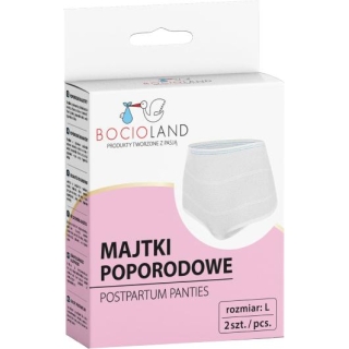 BOCIOLAND Majtki poporodowe siateczkowe L, 2 sztuki