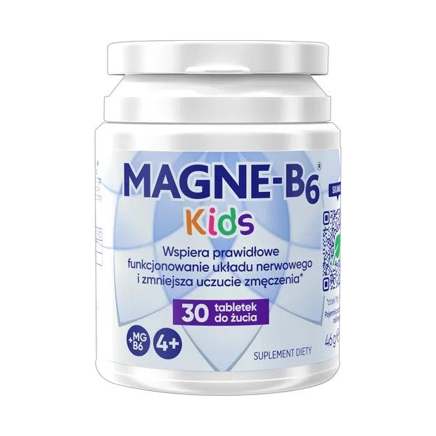 Magne B6 Kids 30 tabletek do żucia | drogeria-zdrowie.com.pl
