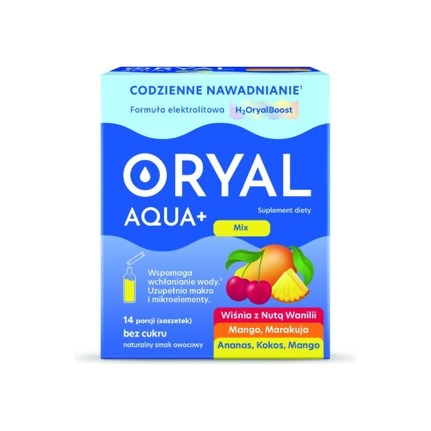 ORYAL Aqua+ Mix, 14 saszetek | drogeria-zdrowie.com.pl
